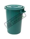 Plastová nádoba na odpad 120l + víko zelená